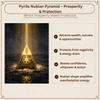 Piramide Nubiana di Pirite per Ricchezza, Prosperità e Successo | Piramide di Pietra Magnete Dorato per Denaro Energizzata per Vastu, Feng Shui e Abbondanza