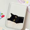 Black Cat Leather Card Wallet Cover Phone Card Holder For Magnetic Case Suitable For All iPhone for Magsafe Card Phone Back Bag
