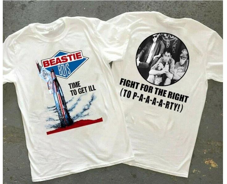 80s Beastie Boys Time to Get Ill Fight for the Right Unisex T-shirt S