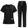 Four-Way Stretch Quick-Dry Elastic Uniform Set for Nurses and Salon Workers