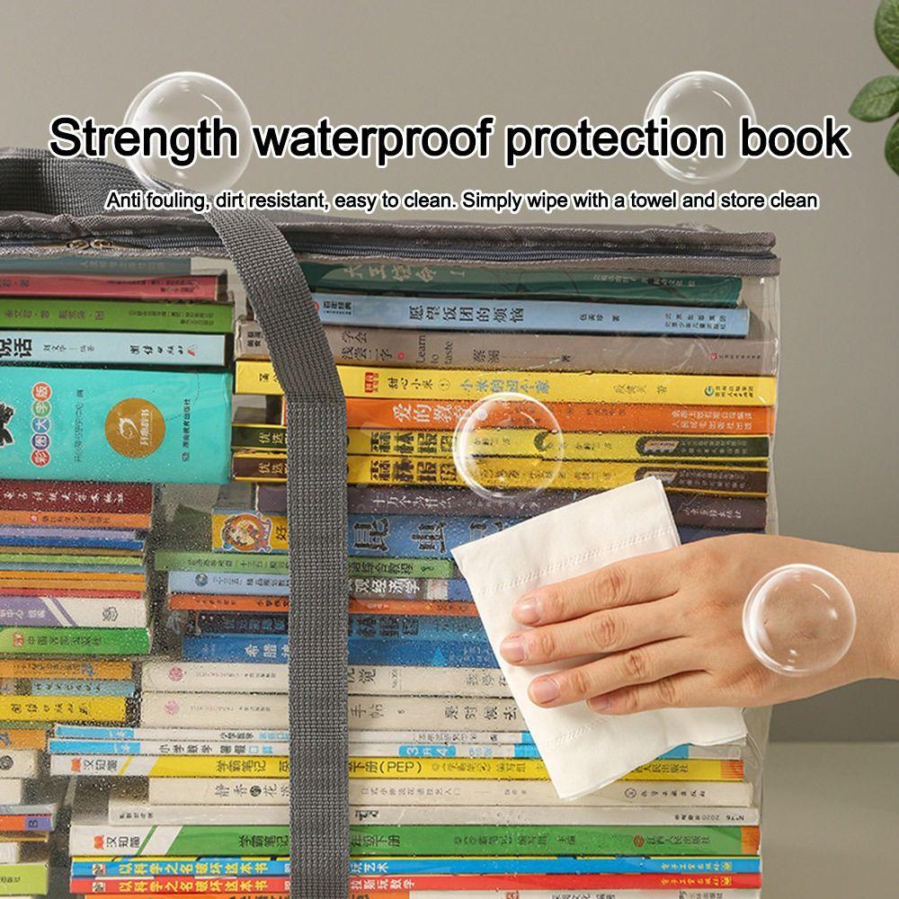 Waterproof Collapsible Pouch Large Capacity Books Collection Container  Student