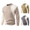 New Winter Style Men's Fashion Color-blocking Sweater Men's Casual Base Shirt