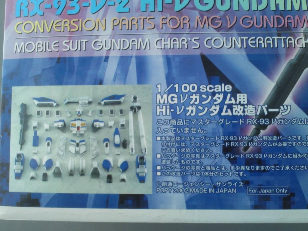 1/100 Maßstab Hi-NU Modifikationsteile für MG NU Gundam