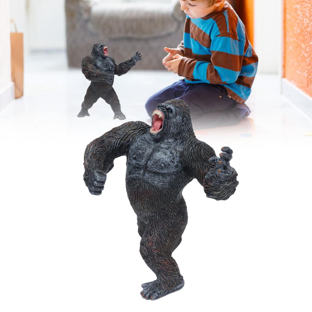 Orangutan Figurine Children Simulated Lifelike Unique Animal Chimpanzee Model Toy Home DecorationJZD065 Gigantopithecus