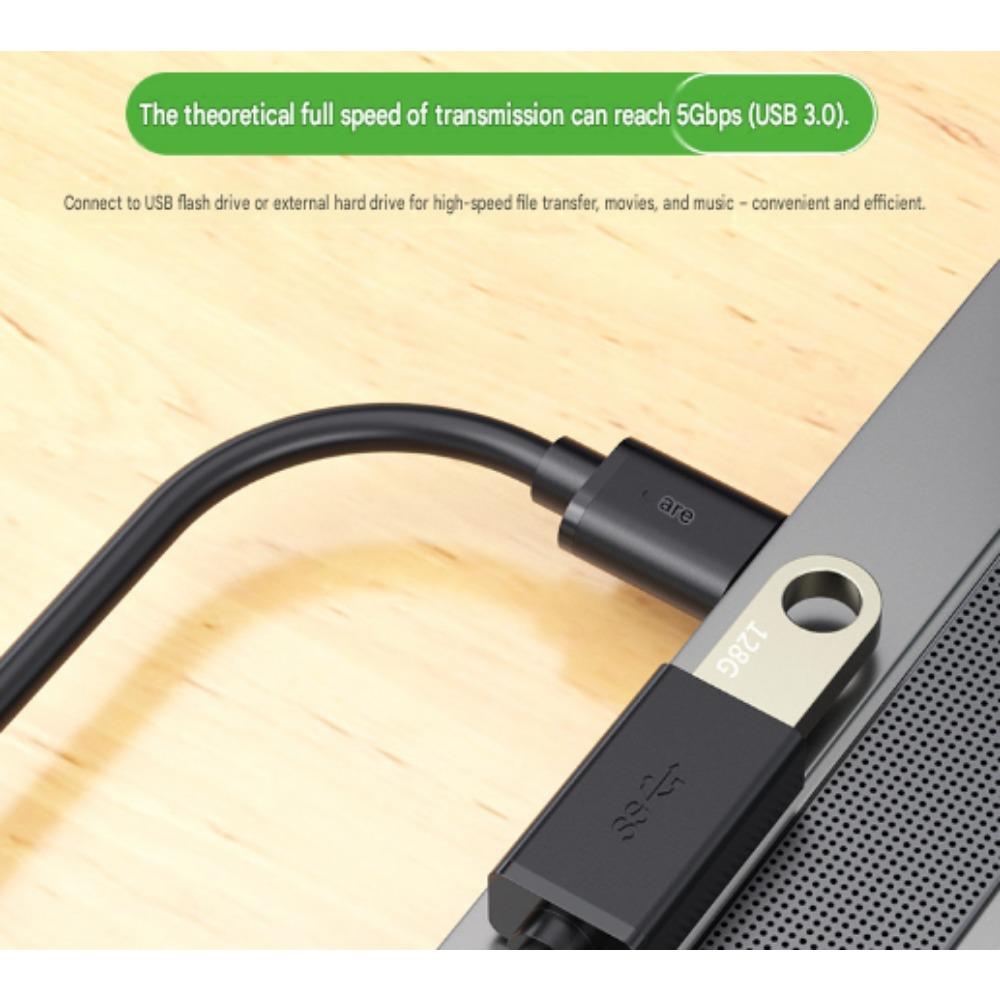 USB 3.0 Male To Female Extension Cable, High Speed 5Gbps USB Extender Cord for Flash Drive, Hard Drive, Keyboard, Mouse