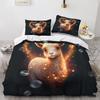 Blue Sky Alpaca Bedding Set Boys Girls Duvet Cover with 1 Pillowcase 75x50cm,Teenager and Children Bedding set for All Seasons