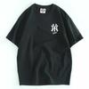 Export T-Shirt Short Sleeve Export Tail Single Cut Label Embroider Pure Cotton Men's Original Single Cotton Trendy Summer Thin Half Sleeve Shirt