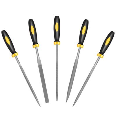 5/10 Pc Premium Needle File Set-High-Carbon Steel Files with Non-Slip Ergonomic Handles for Precise Filing On Wood Model Plastic