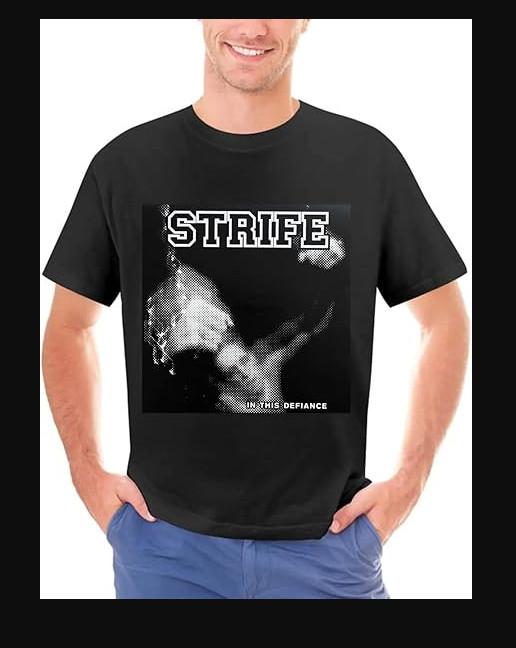 Strife American Hardcore Punk Band In This Defiance T-shirt size S-5XL Unisex T-Shirt S