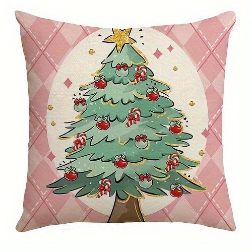 

Christmas-Themed Pillowcases: Nutcracker, Fala La La La, Ornament, and Christmas Tree Designs New Year home decoration 16x16Inch
