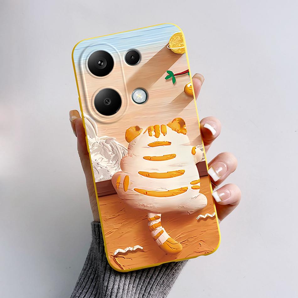 For Poco M6 Pro 4G Case Silicon Cover Soft Bumper for Xiaomi Poco M6 Pro M6Pro 4G Global Phone Cases M 6 Pro Cartoon TPU Shells