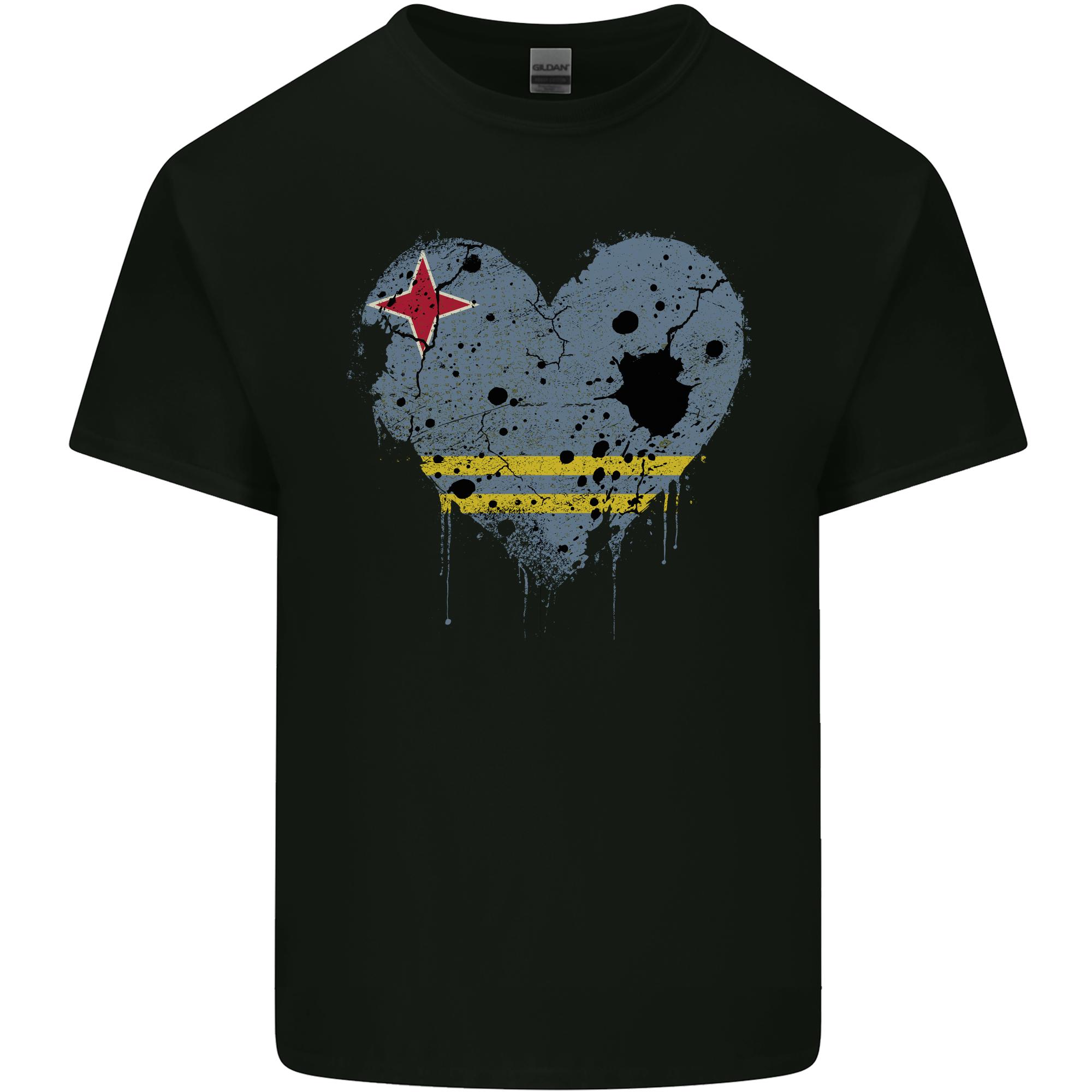 Love Flag Aruba Football Unisexs Light Cotton TShirt S