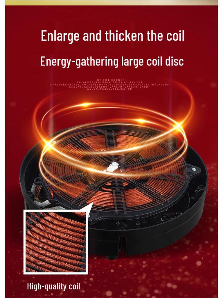 Shengxi High-Power Induction Cooktop: Commercial-Grade, Round, Embedded, Ideal for Stir-Fry and Home Use