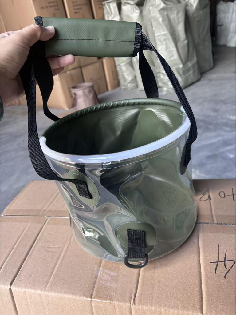 Faltbarer tragbarer PVC-Wassereimer für Camping, Angeln, Reisen und mehr