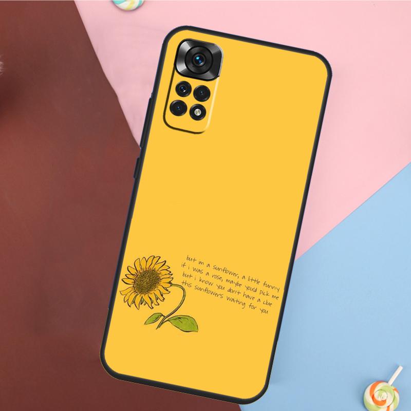 Daisy Sunflower Floral Flower Cover For Xiaomi Redmi Note 13 Pro 14 12 11 9 10 9S 10S 11S 12S Redmi 14C 10C 12C 13C Case