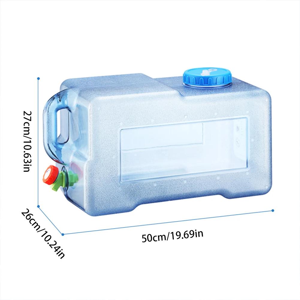 15/19/20/22/24/28L Water Container with Detachable Faucet Portable Camping Water Bucket No Leakage for Camping Fishing Picnic