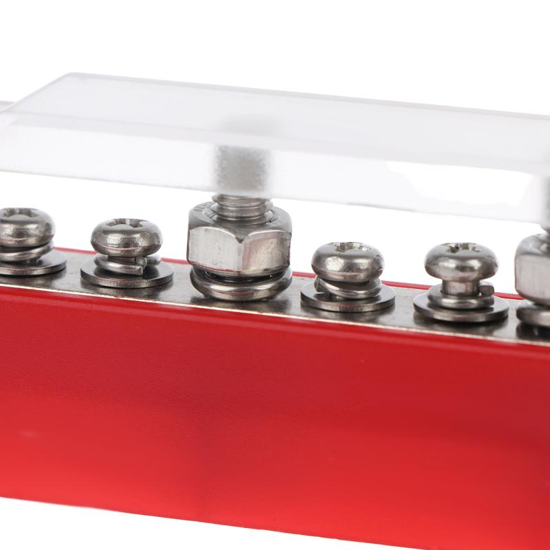 M6 Power Bus Bar Terminal Block Electric Current Distributor For Car Audio System Upgrade and Solar Panel Distribution