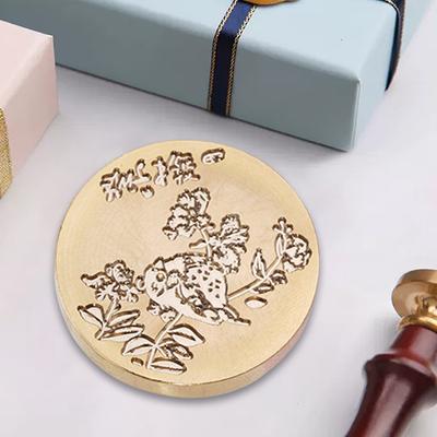 Flowe Art Seal Head Multipurpose DIY Ornamental Round for Packaging Scrapbooking