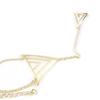 Les Trésors De Lily [J9203] - Gold 'Choreography' Ring Bracelet