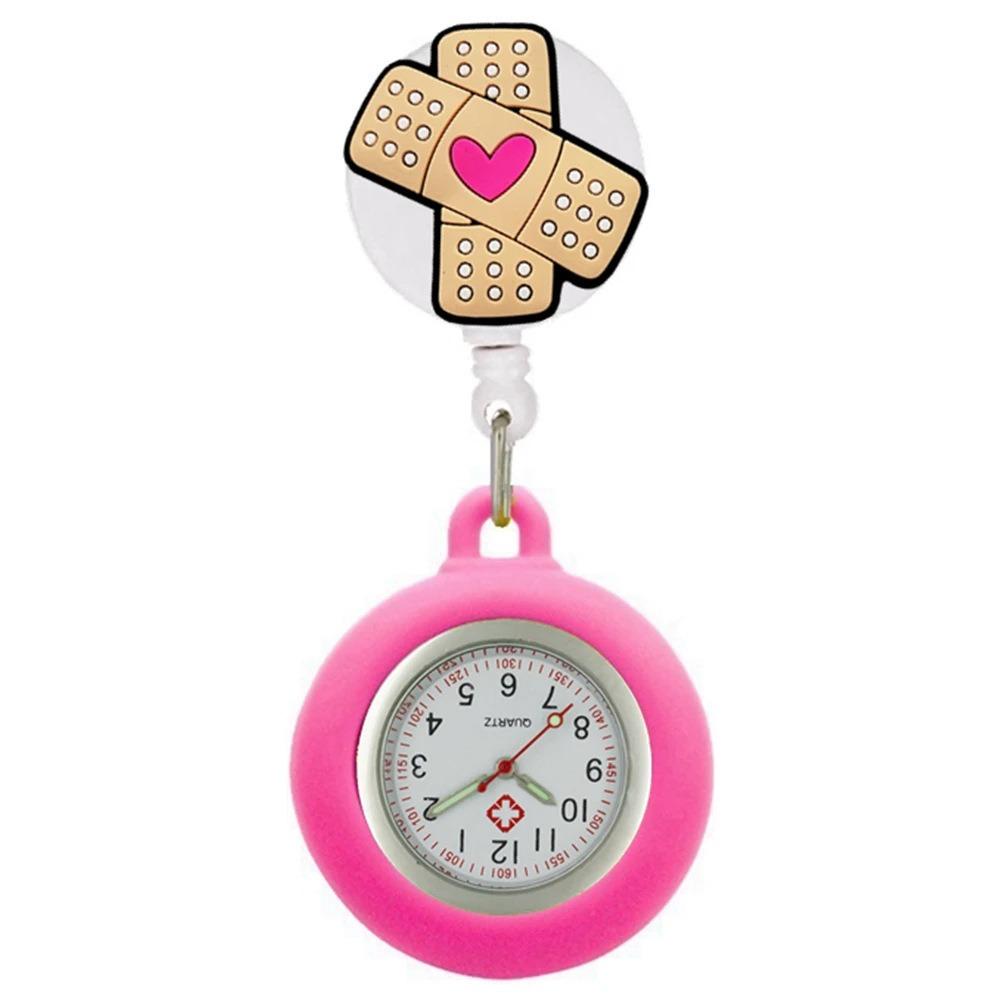 Retractable Clip Hang Clock Silicone Pocket Watches Wholesale FOB Pocket Watches Unisex