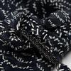 Triangular Scarf Belt Sash with Black and White Geometric Stripe Pattern, Direct-Knot Closure, Waistband Girdle for Flexible Waist Styling