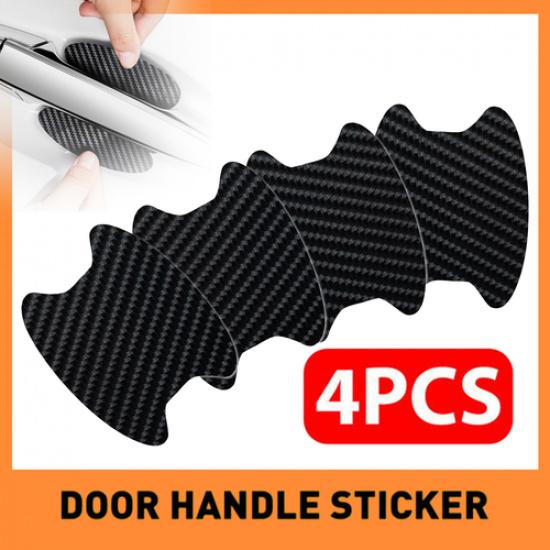 universal Carbon Fiber Car Door Handle Protector Film Anti-Scratch Stickers