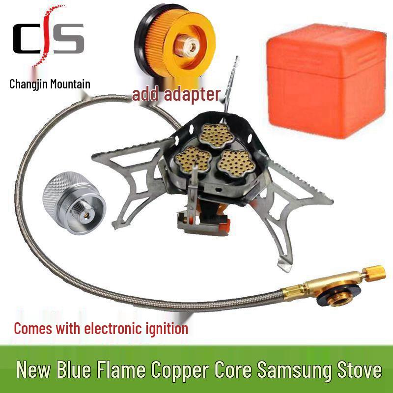 Outdoor Windproof Portable Camping Stove - High Mountain Fire Split Gas Burner