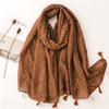 Women Spain Fashion Viscose Scarf Lovely Sunflower Tassel Shawl Wrap Neck Pashmina Stole Winter Foulard Bufandas Muslim Hijab