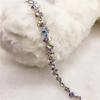 1 Yard S-shaped Glass Rhinestone Chain, 0.9cm Wide, AB Color, for Headbands, Hair Accessories, Dresses & Bridal Jewelry