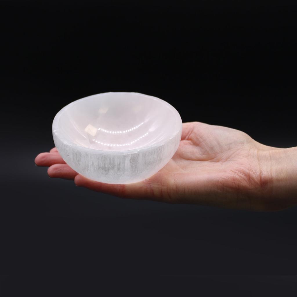 Selenite Bowl Round 10 cm