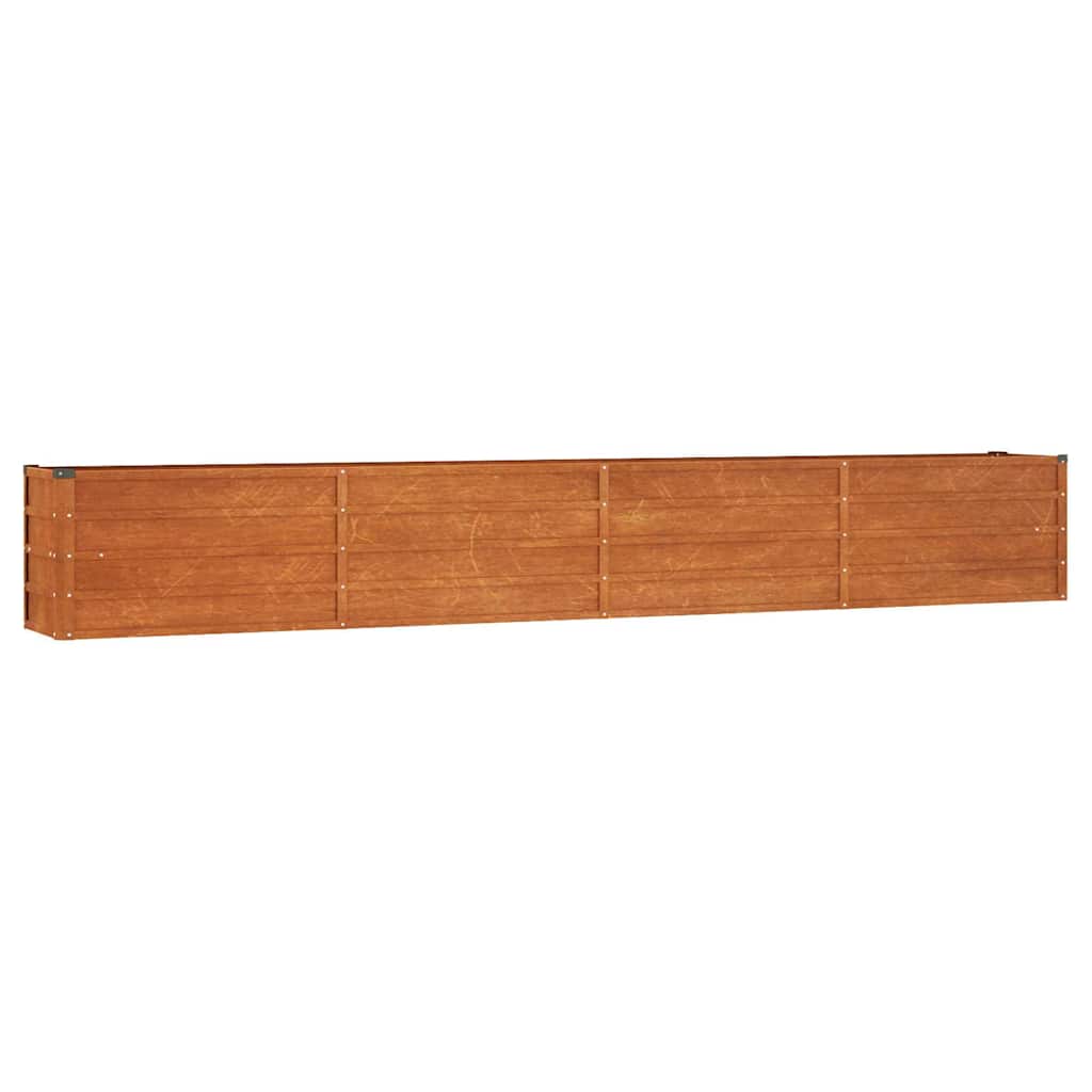 Vidaxl Raised Planter, Rusty, 320X40X45 Cm, Corten Steel