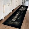 Vibrant Koi Fish Pond Runner Area Rug Carpet, Non Slip Floor Mat, Colorful Lotus Water Print Washable Kitchen Rug Long Runner