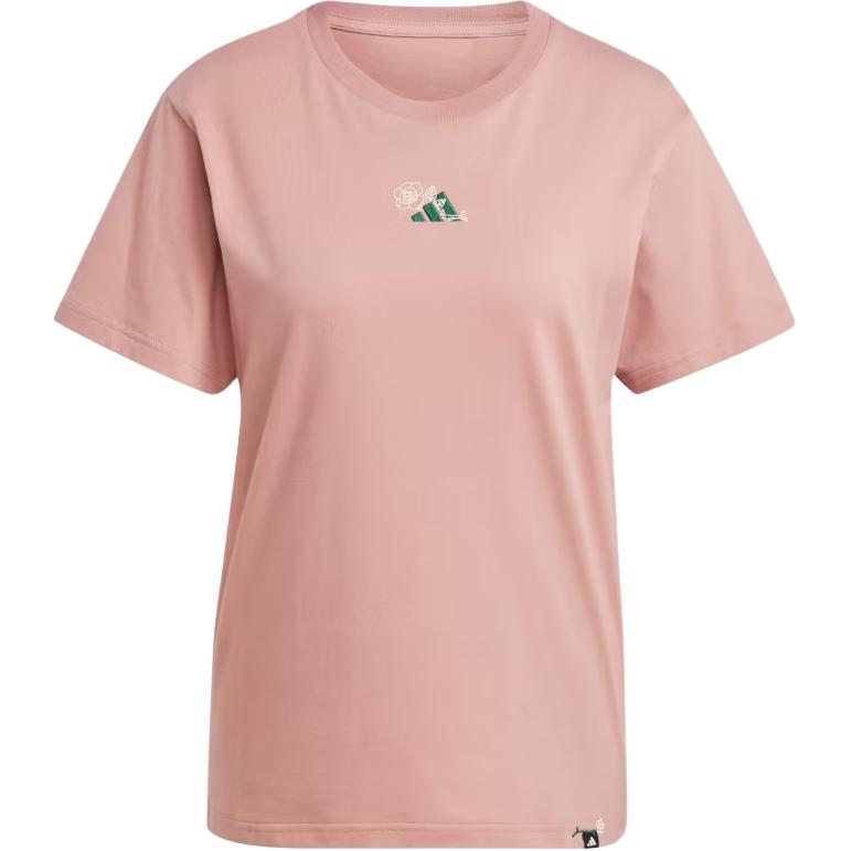 Adidas Sportswear Lounge Fashion Comfortable Soft Versatile Short Sleeve T-Shirt Women Tops Warm-Clay JJ4084
