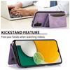 For Samsung Galaxy A36 5G Phone Case Tri-fold Wallet Kickstand PU Leather + TPU Back Cover