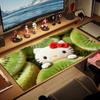 Hello Kitty2 Print  Cushion Non-slip Laptop Tablet Big Mousepad XXL Mat Mini PC Playmat With Lock edge