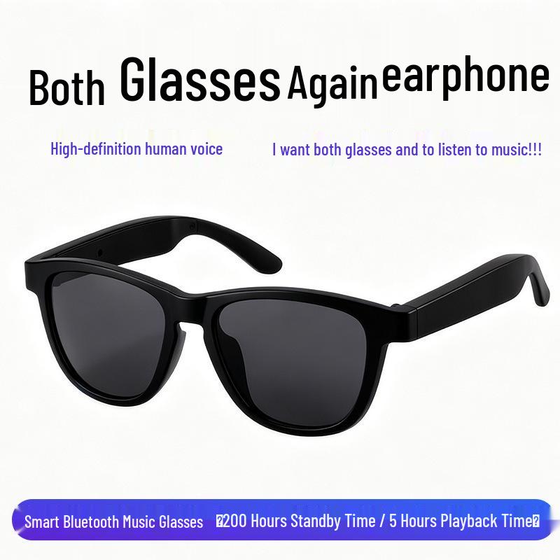 03pro Smart Photochromic Bluetooth 6.0 Glasses with Anti-Blue Light, Touch Control, and AI Call Functionality.