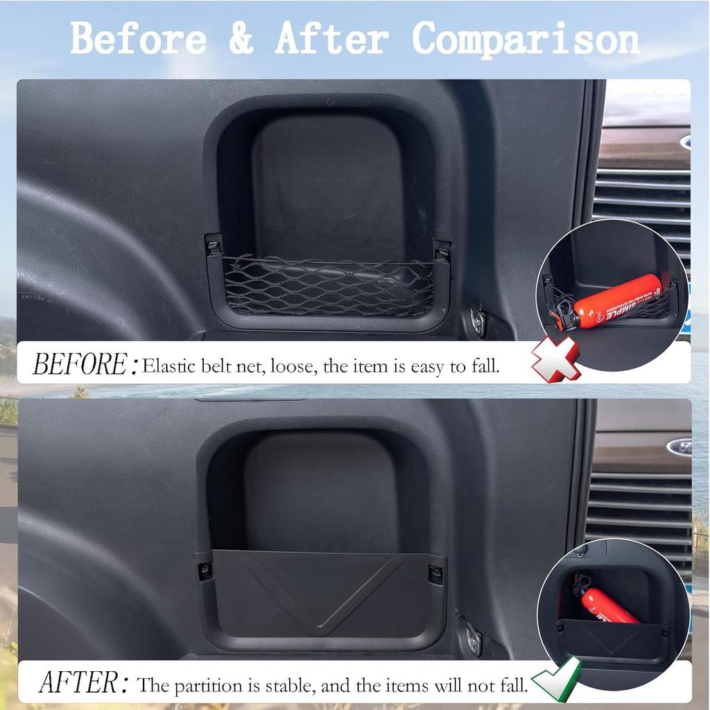 JDMCAR Rear Cargo Storage Baffle For Toyota RAV4 Accessories -2025, Trunk Side Divider Panel, OEM Fit, No Tools Required, Durable ABS