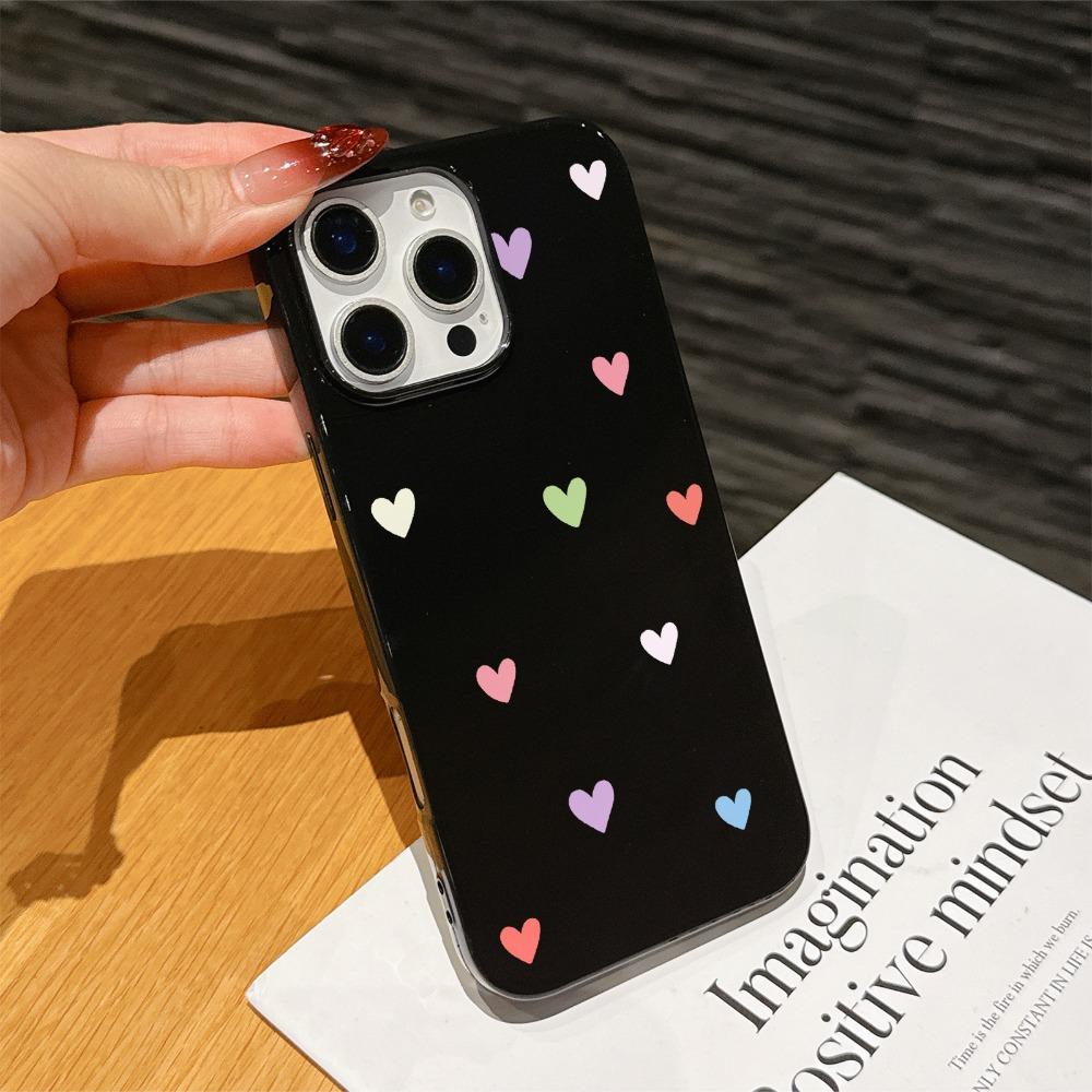 Love TPU phone case suitable for iPhone 17 16 15 14 13 12 11 Pro/Max/Plus anti drop and shockproof back cover iPhone 15 PLUS