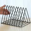 Desktop   Rack Rustproof Simple   Geometric Iron File Holder Decoration for   Study Living Room