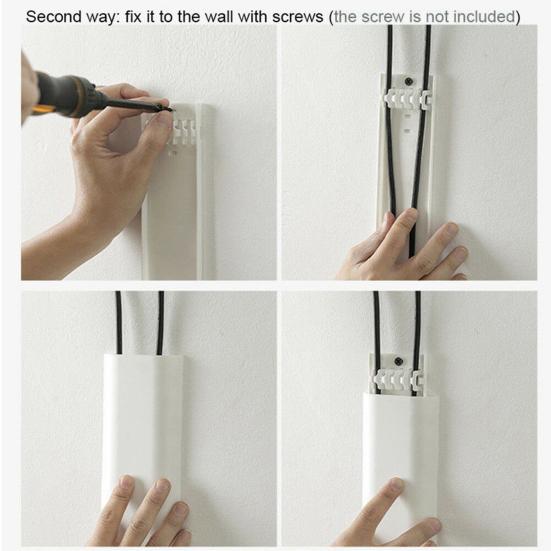 Wall Mount Space-saving Organizer for Home Self-Adhesive Cable