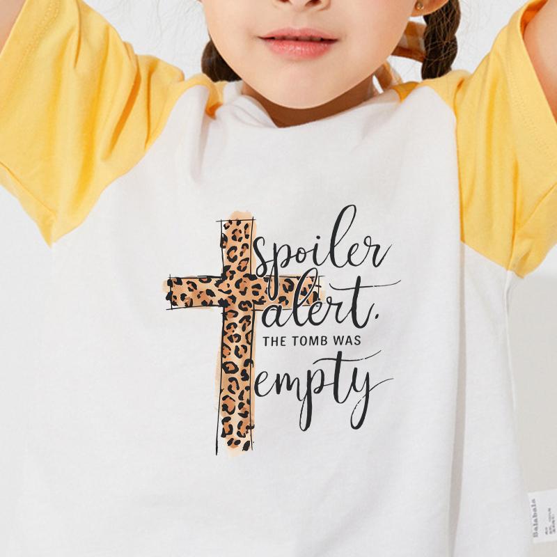 New Iron On Transfer Easter Cross Parches Ropa T-Shirt Clothes Stickers Heat Press Appliqued Diy Thermal Sticker Patch