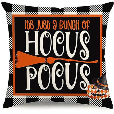 Halloween Pillowcase Decorative Pumpkin Pillowcase Linen Sofa Pillow Cases Black Cushion Cover x pillow case 30x30cm