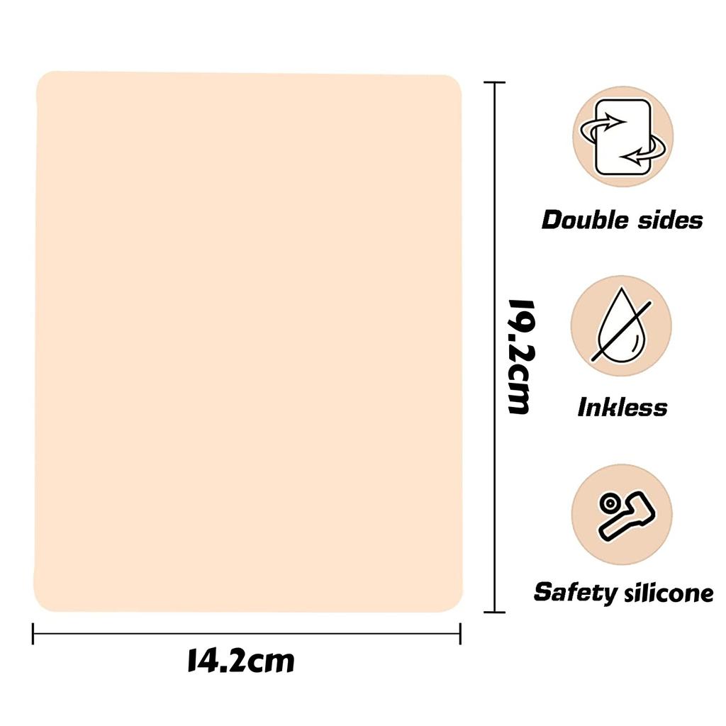 1-11pc Tattoo Practice Skin Silicone Double Sided Fake Eyebrow Training Skins Makeup Tattoo Beginner Train Skin Accessory