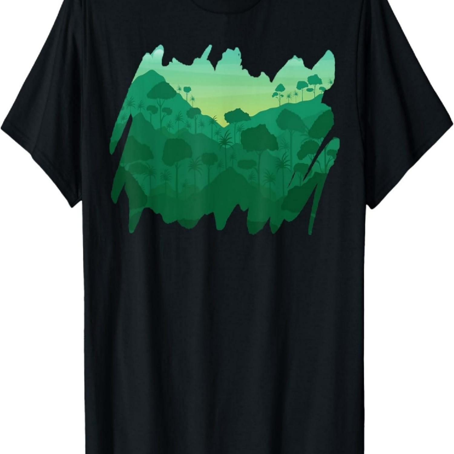 Mountain, Nature Trees and Forest T-Shirt(11) S