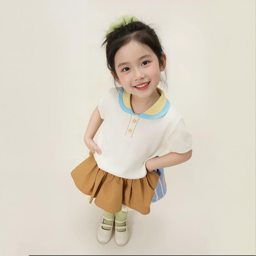 Sweet Girls Knitted Hanfu Pullover Sweater With Block Peter Pan Collar Cute Korean Top