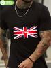 Lymm UK Herren Schweres 180 g/m² Britisches Union Jack T-Shirt - Bequemes und feuchtigkeitsableitendes Tee