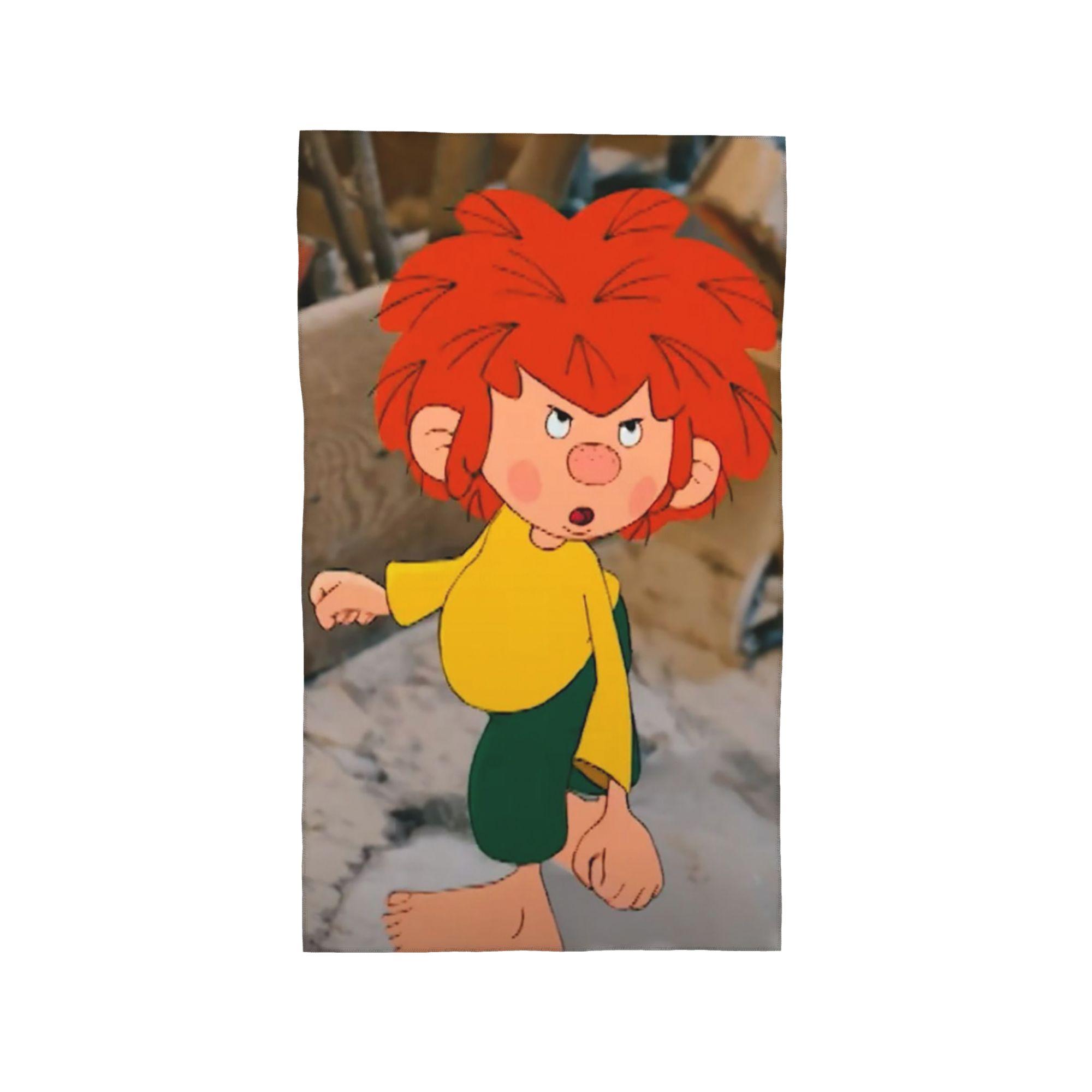 

Pumuckl halt Blumen Soft Face Towel Quick Dry Pool Bath Cotton Towels Absorbent Quick W40*H60(CM)