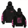 Stray Kids Harajuku Printed Two-hat Zip-up Shirt for Men and Women Stray Kids Double Hood Zip-Up, Harajuku Print SKZ Hoodie for STAY