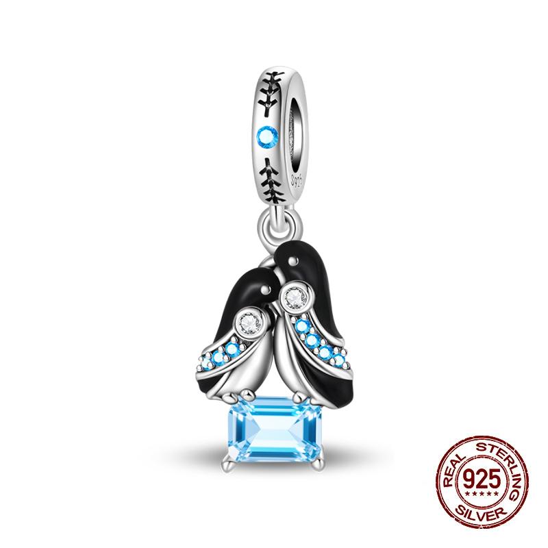 Winter Charms Copper Elk Bear Santa Claus Charms Beads Fit Original Bracelets For Women Diy Festival Jewelry Gifts