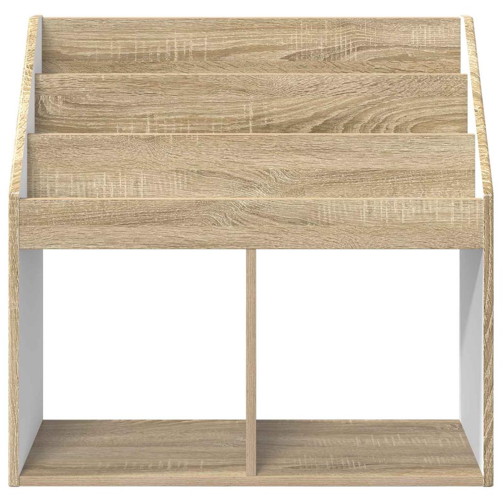 Kids Bookshelf Sonoma Oak Finish 72.5 x 29.5 x 69 cm Engineered Wood